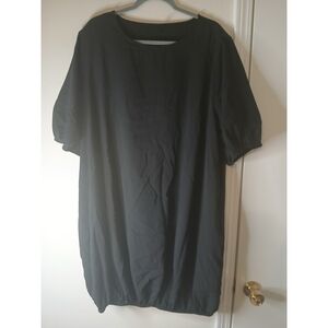 SHEIN Curve Black Balloon Dress